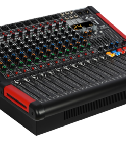 Consola potenciada 800w 12 canales mp3 bt interface y mas GBR MIX12 POWER PRO