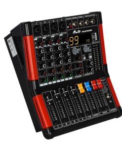 Consola potenciada 4 canales dsp mp3 bt interface GBR MIX6 POWER PRO SERIES