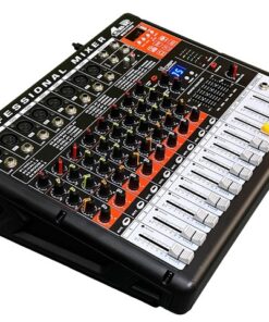 Consola potenciada 8 canales dsp 560w bt mp3 GBR MIX 8 POWER ECO SERIES