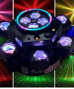 Efecto 6 en 1 GBR LED GEM laser gobo rayos aro led y mas envio gratis